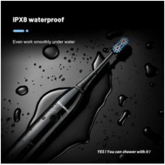 Souwing Electric Toothbrush with Smart Timer, Dupont Bristle, IPX8 Waterproof - Picture 7 of 9